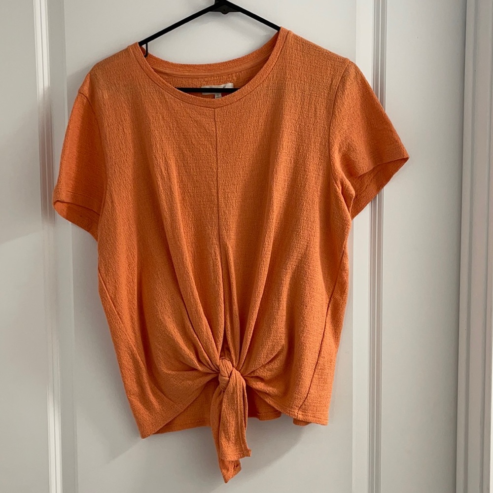 Madewell tie top/blouse. New w/o tags. Size large.